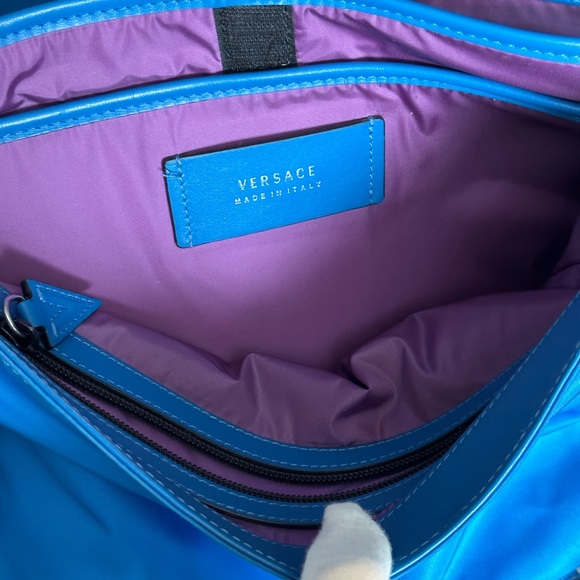 Versace La Medusa Nylon Messenger Bag - Picture 13 of 16